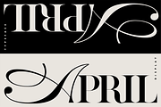 ZP APRIL - Luxury Hybrid Font, a Script Font by Zebra Press (Thumbnail 1 of 13)