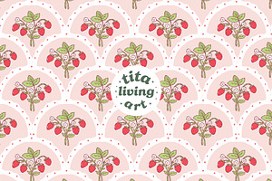 Strawberry Scalloped Seamless