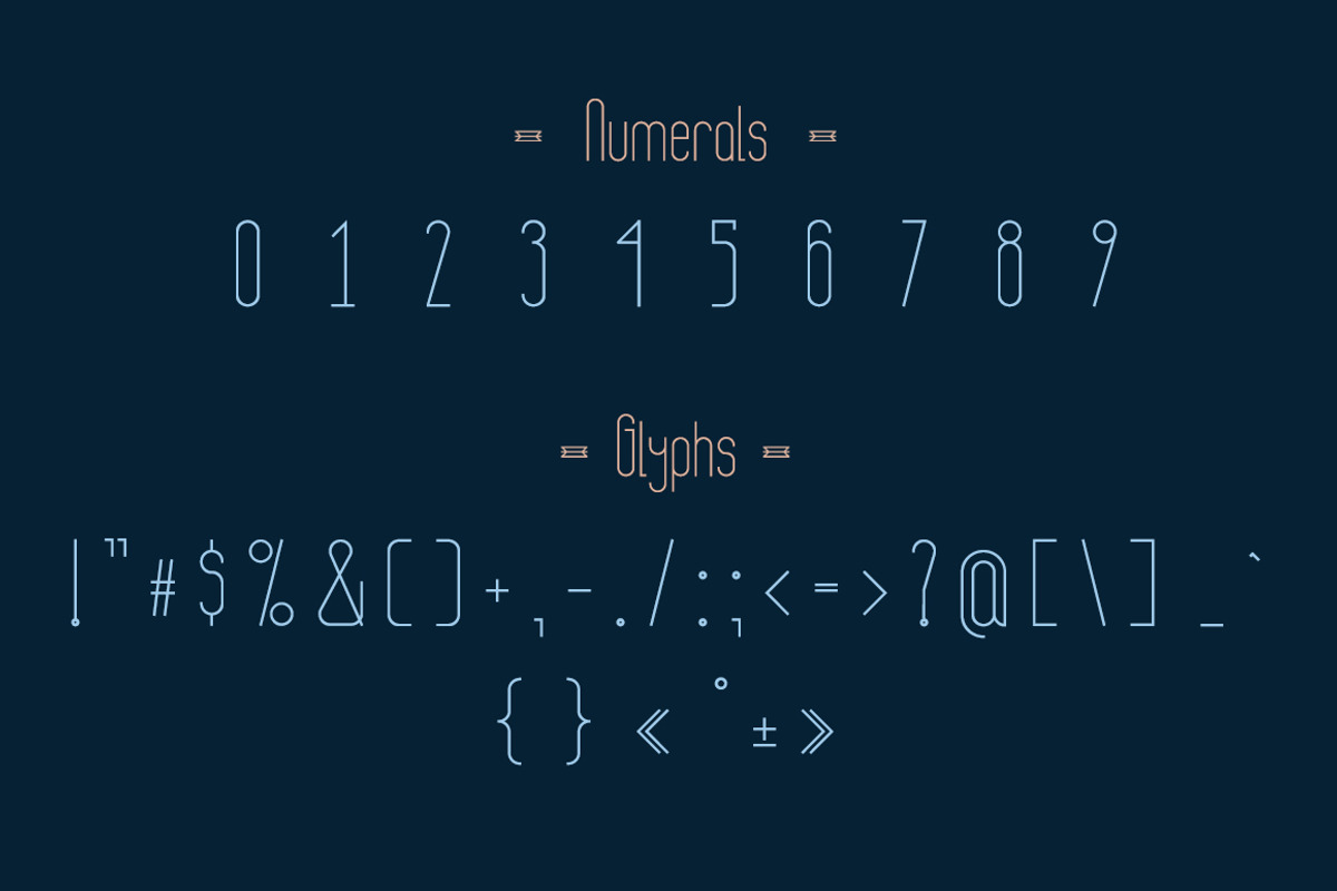 Banret. Font Family preview 6