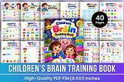 Children’s Brain Training Book | Kdp, a Stationery Template by Mustafiz (Thumbnail 1 of 4)
