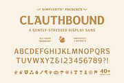 Clauthbound — Gently-stressed sans, a Sans Serif Font by SimpleBits® (Thumbnail 1 of 8)