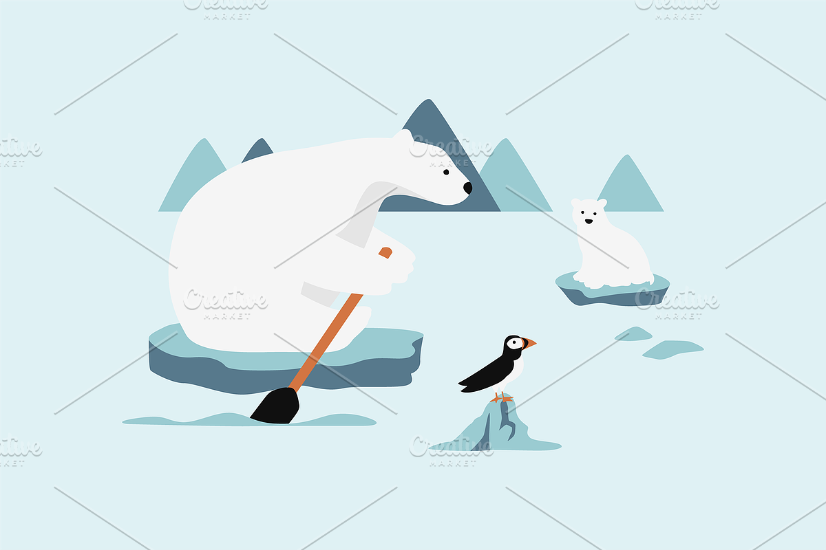 Arctic Animals Illustration, an Animal Illustration by Jump Studio (Photo 6 of 10)