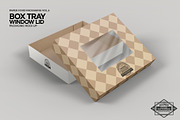Box Tray Window Lid Packaging Mockup, a Packaging Mockup by INCDesign (Thumbnail 2 of 6)