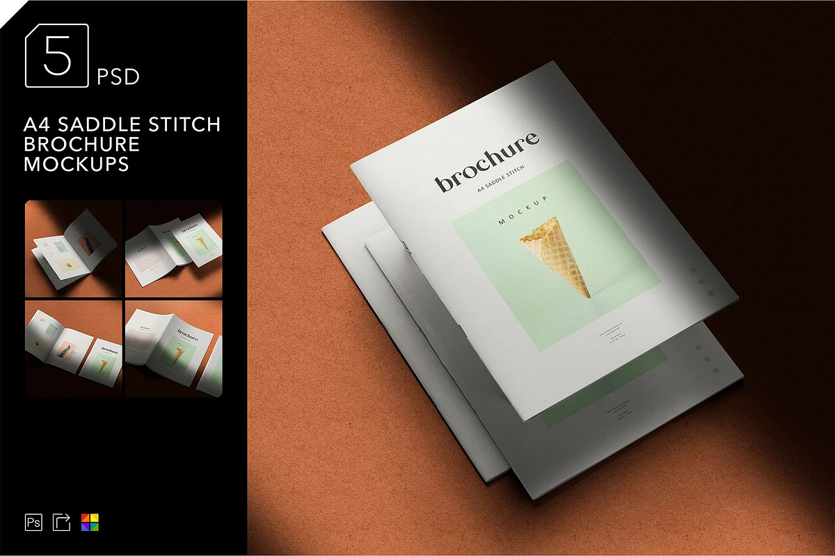 Brochure Mockup, an Advertising Mockup by megostudi0 (Photo 1 of 7)