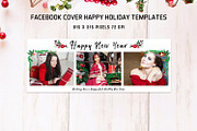 Facebook Cover Happy New Year V4, a Social Media Template by Creativetacos (Thumbnail 2 of 2)