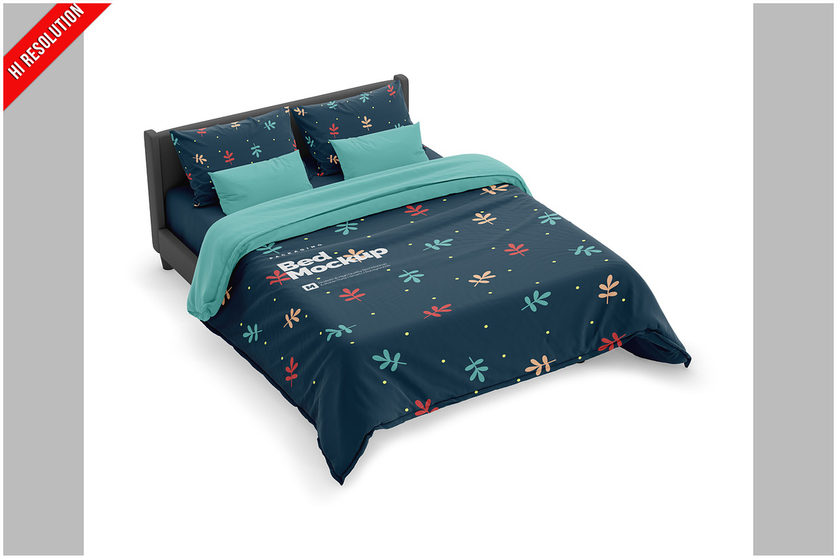 Bed Linen Mockup, a Product Mockup by Bruno's Shop (Photo 1 of 3)