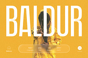 Baldur – Modern Display Font Family, a Sans Serif Font by Webhance Studio (Thumbnail 1 of 9)