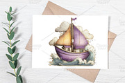 Whimsical Summer Wooden Sing Clipart, an Illustration by Canvas Craft (Thumbnail 6 of 7)