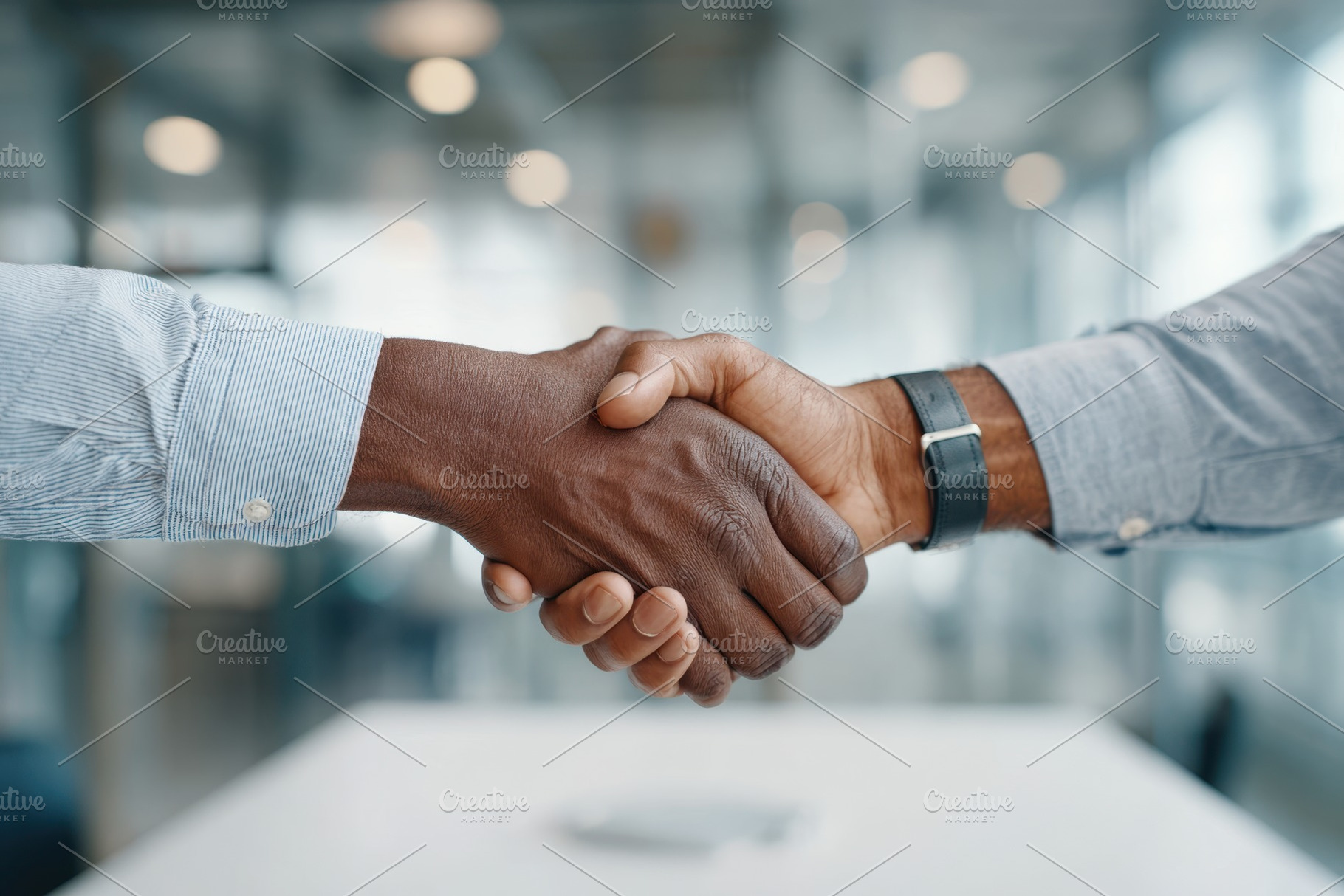 Business handshake symbolizing partnership and agreement, a Business Photo by AlyaAnd