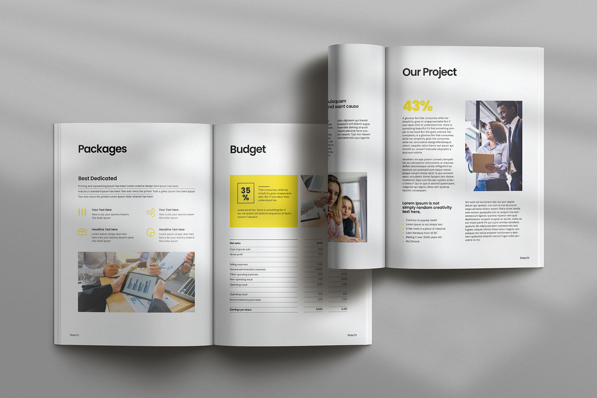 Business Proposal Template, a Brochure Template by Creatiya Type (Photo 3 of 7)