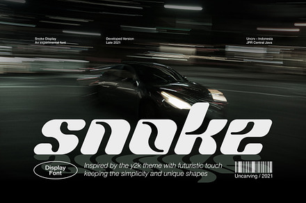 Snoke - Display font, a Font by Uncarving