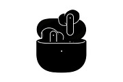 50 Wireless Earbuds Silhouette Icon, an Illustration by abu67222 (Thumbnail 29 of 51)