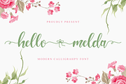 Hello Melda // Lovely Script Font, a Script Font by Pandanwangi (Thumbnail 1 of 5)