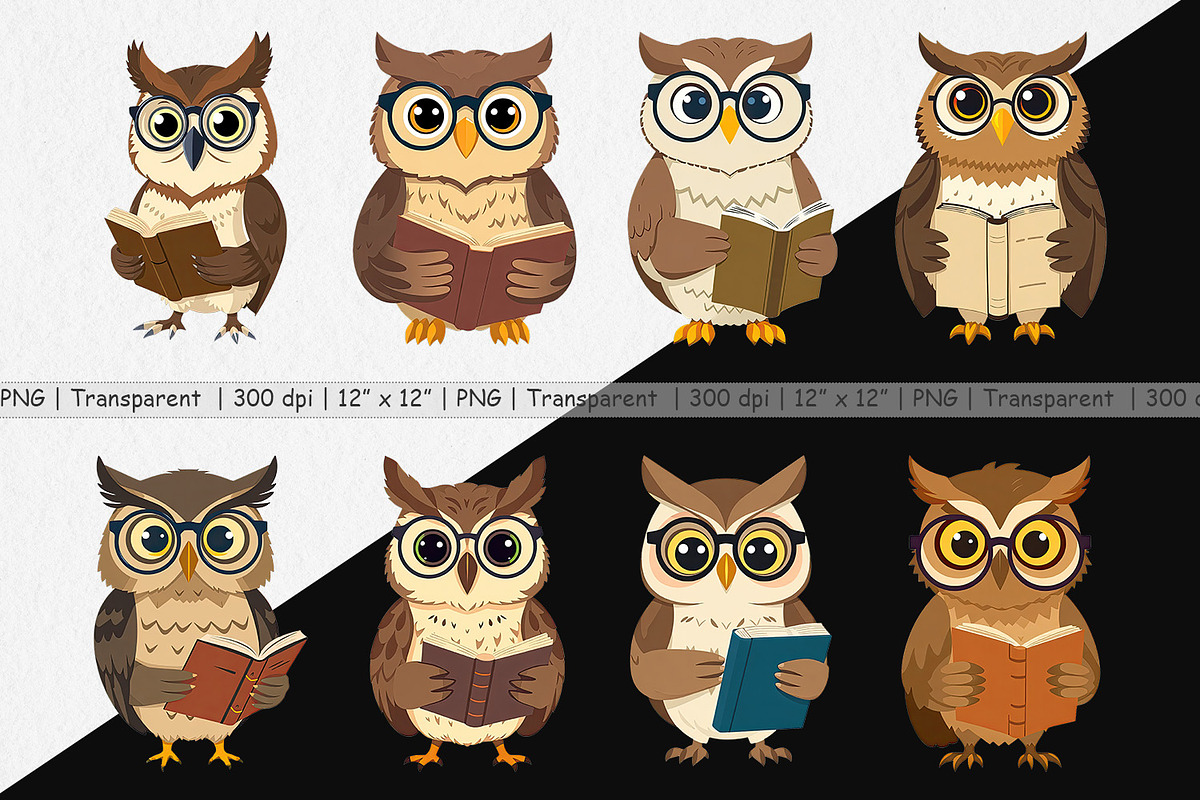 Teacher Owl Clipart, a Graphic by Artnoy (Photo 2 of 5)