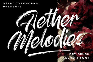 Aether Melodies - Elegant Brush Font, a Script Font by VASTARD STUDIO