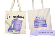 Lavender themed journal illustration, an Illustration by Kate Snitser (Thumbnail 7 of 7)