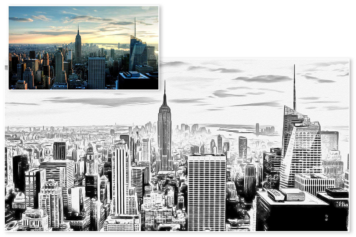 Pencil Drawing Effect for Photoshop, a Brushes & More by ShinyPixel (Photo 6 of 7)