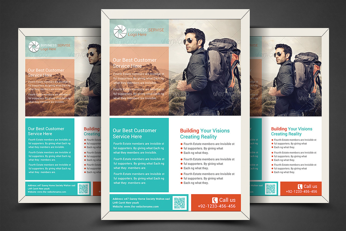 Corporate Business Flyer Template, a Flyer Template by AfzaalGraphics (Photo 1 of 4)