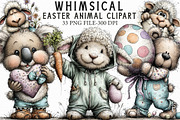 Whimsical Easter Animal Clipart, an Illustration by Libby Wishes (Thumbnail 1 of 6)