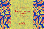 Mediterranean Leaf Seamless Pattern, a Pattern Graphic by Annie Tyndall Creative (Thumbnail 1 of 13)