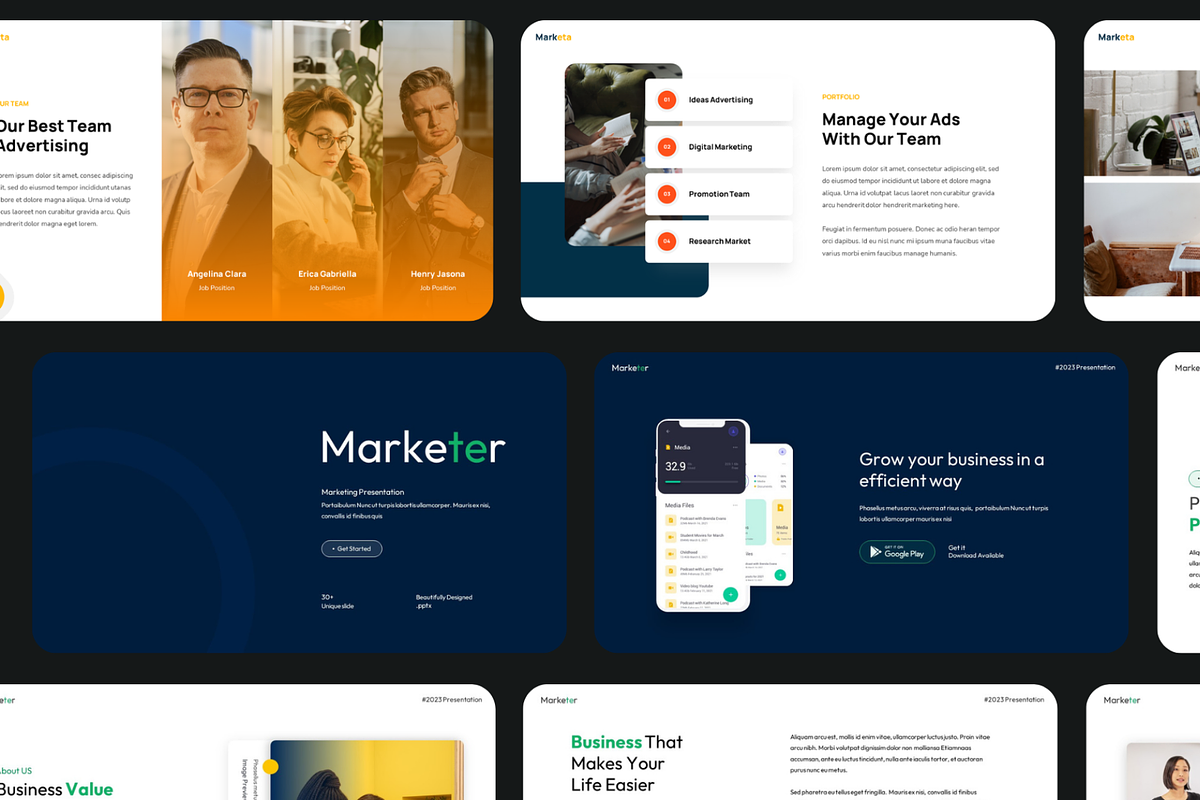 Marketing & Business Powerpoint, a Presentation Template by Hammad Arif (Photo 7 of 14)