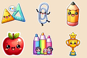 Kawaii School Sublimation Stickers, an Illustration by Creative Art (Thumbnail 8 of 9)