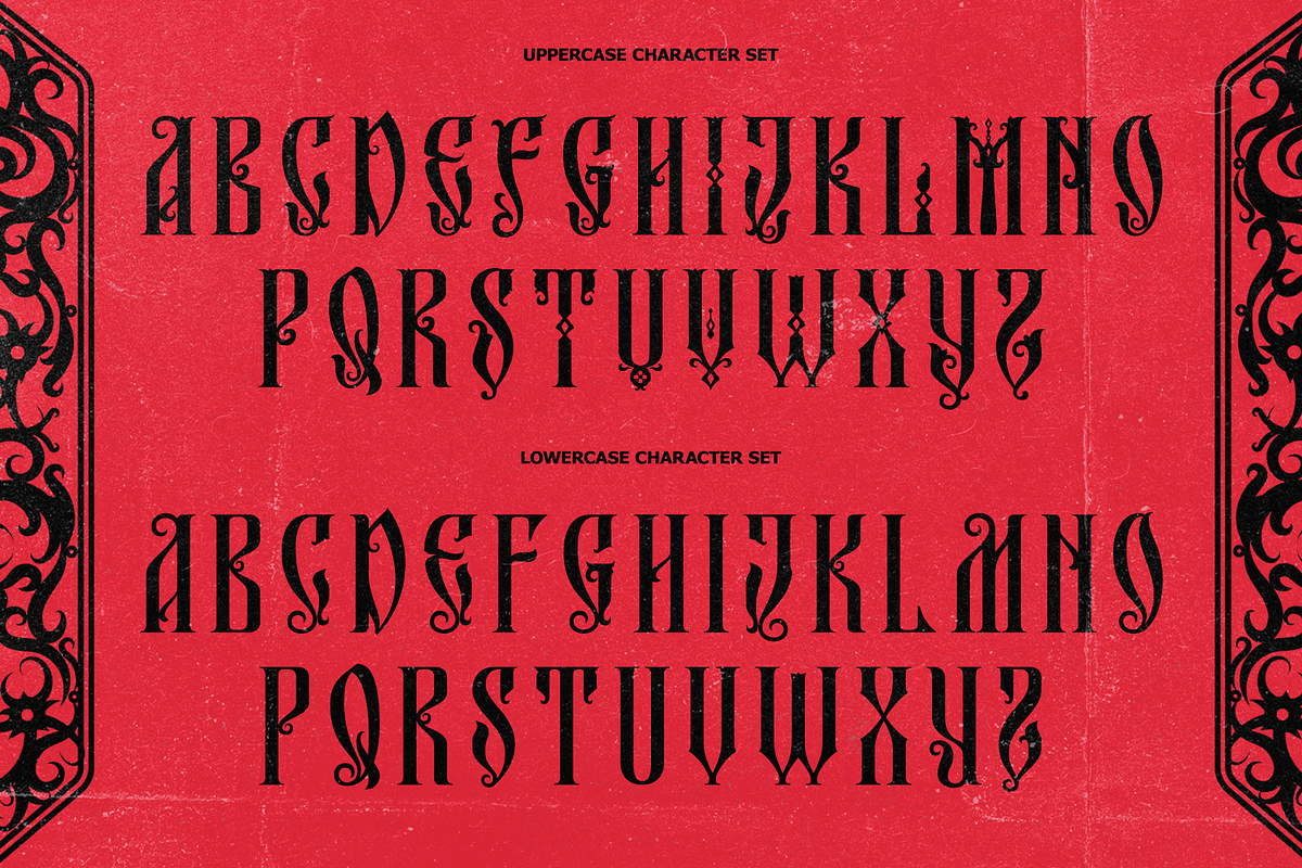 Rohang – Ritualistic Display Font, a Blackletter Font by Inviline.co (Photo 2 of 17)