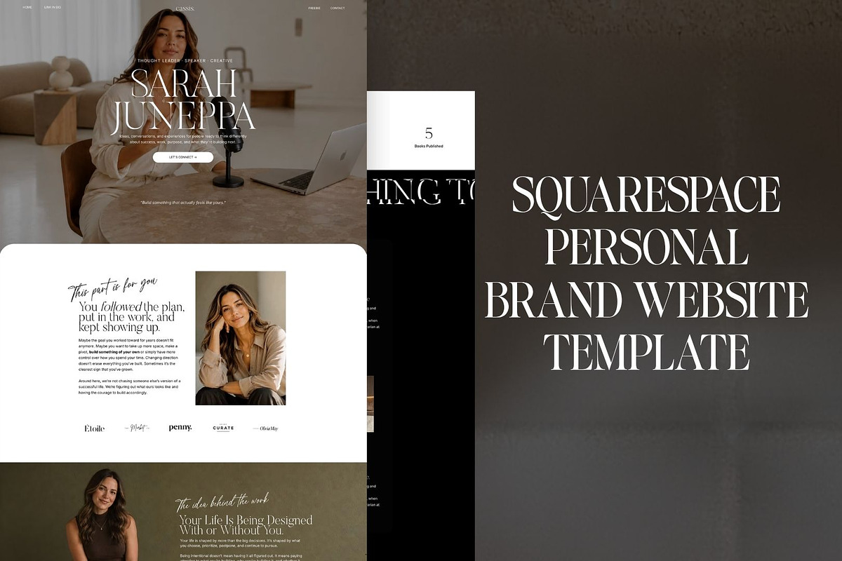 Squarespace Personal Brand Website, a Squarespace Template by JOA CREATIVE LAB (Photo 1 of 6)