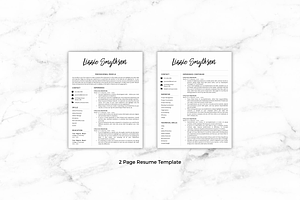 Resume Template/CV - Lizzie