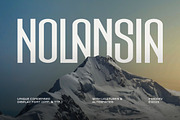 Holansia - Tall Condensed Font, a Sans Serif Font by Imoodev (Thumbnail 1 of 5)