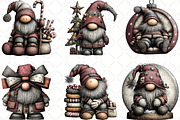 Whimsical Gnome Clipart, an Illustration by Black Bird Studio (Thumbnail 4 of 6)