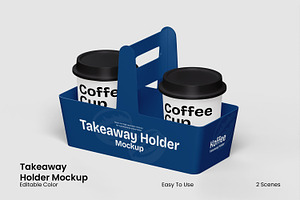 Takeaway Holder Mockup