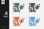 Rock Climbing T-shirt Design, a Graphic by shaondesigns (Thumbnail 2 of 5)