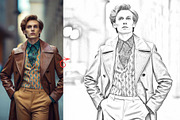 Elegant Line Art Sketch Action, an Action Add-On by MRI STUDIO (Thumbnail 12 of 21)