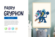 Fairy Cartoon Gryphon., an Animal Illustration by KENO Mascots (Thumbnail 4 of 8)
