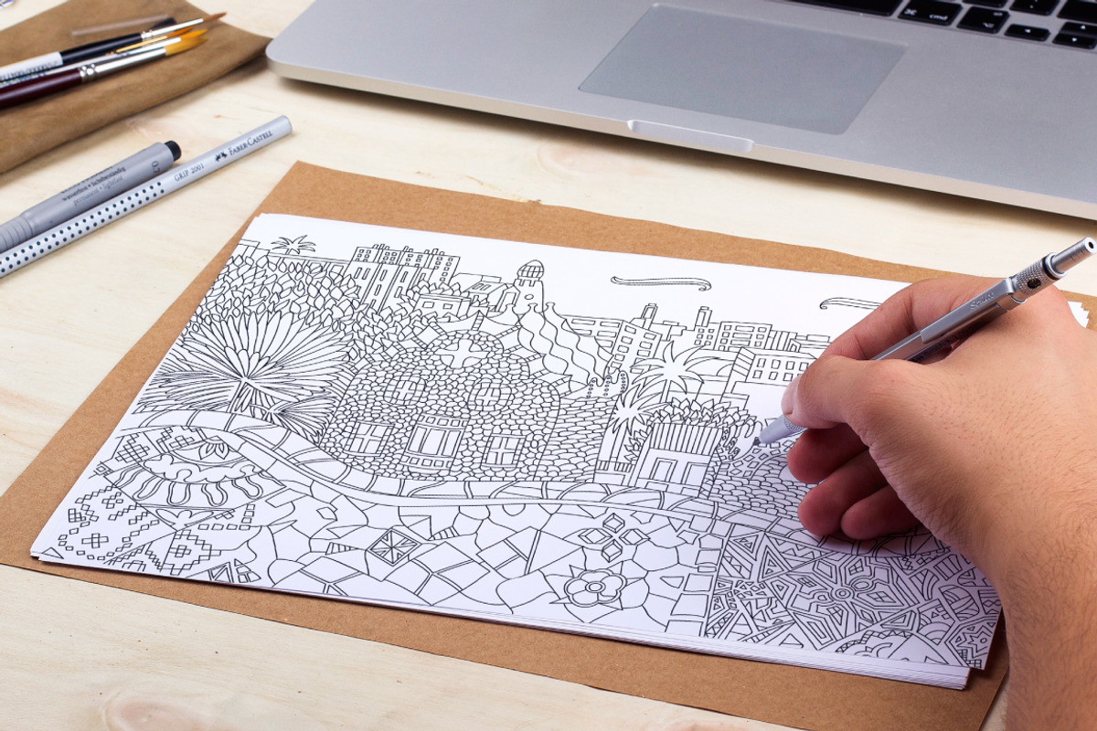 Cities coloring set - 12 pages, a Graphic by Lana Samokhina (Photo 4 of 14)