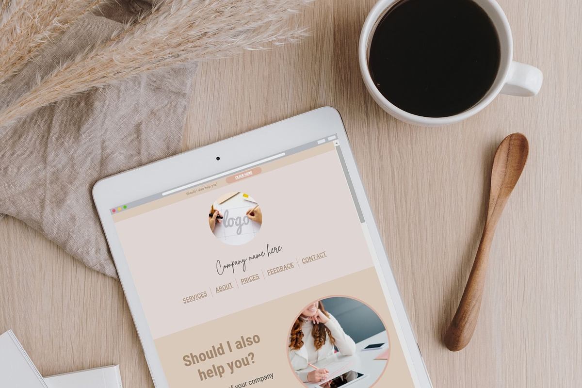 Nordic one-page website template, a Landing Page Template by Valley Media Templates (Photo 3 of 4)