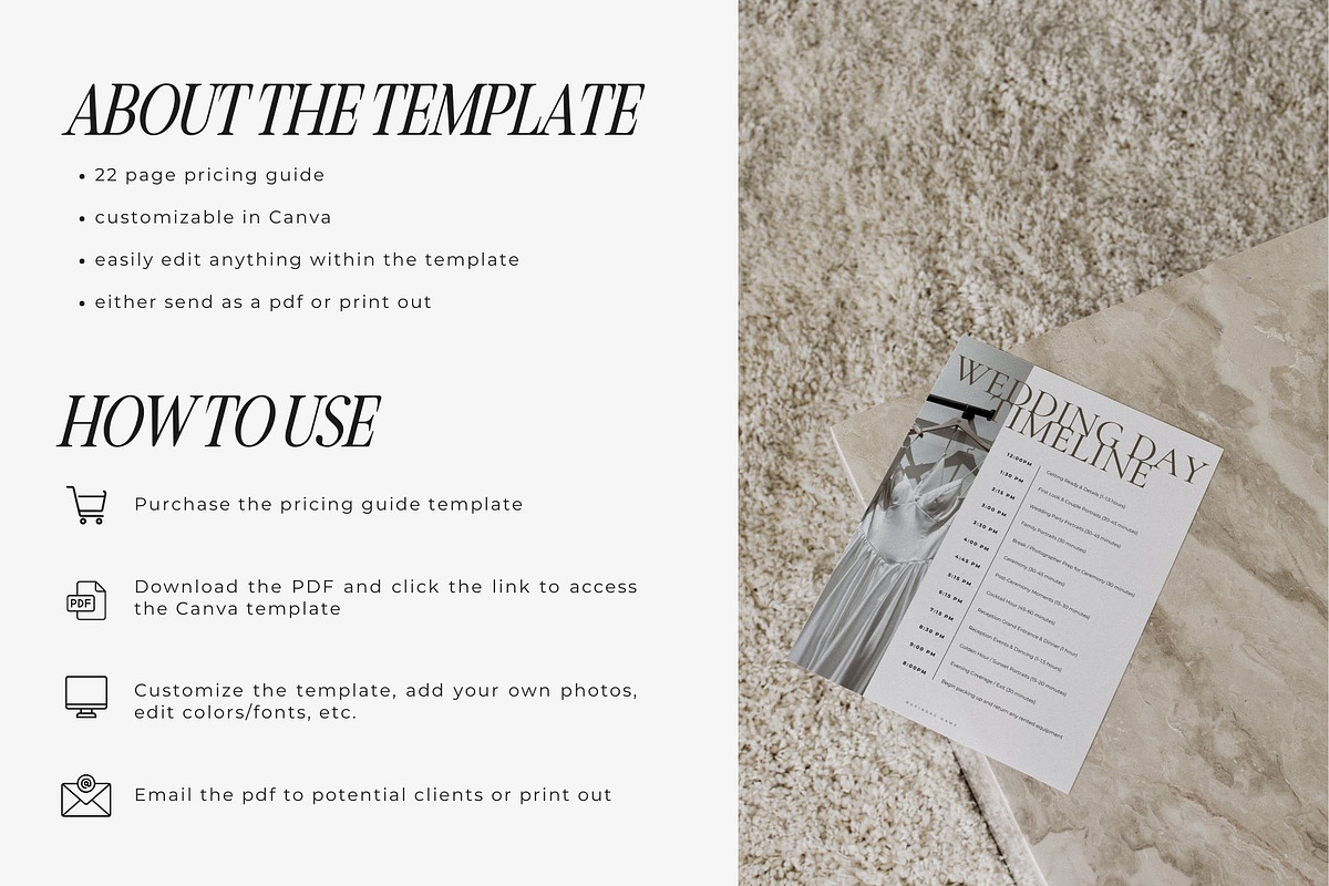 Wedding Photography Pricing Guide, a Marketing Template by Blush Created (Photo 4 of 10)