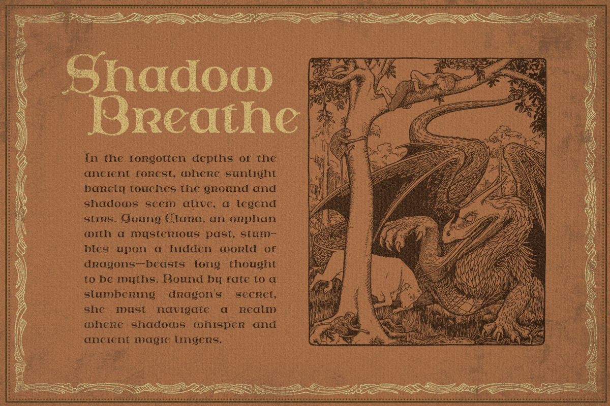 Celtoria Celtic Font Style, a Blackletter Font by Letterhend Studio (Photo 3 of 9)