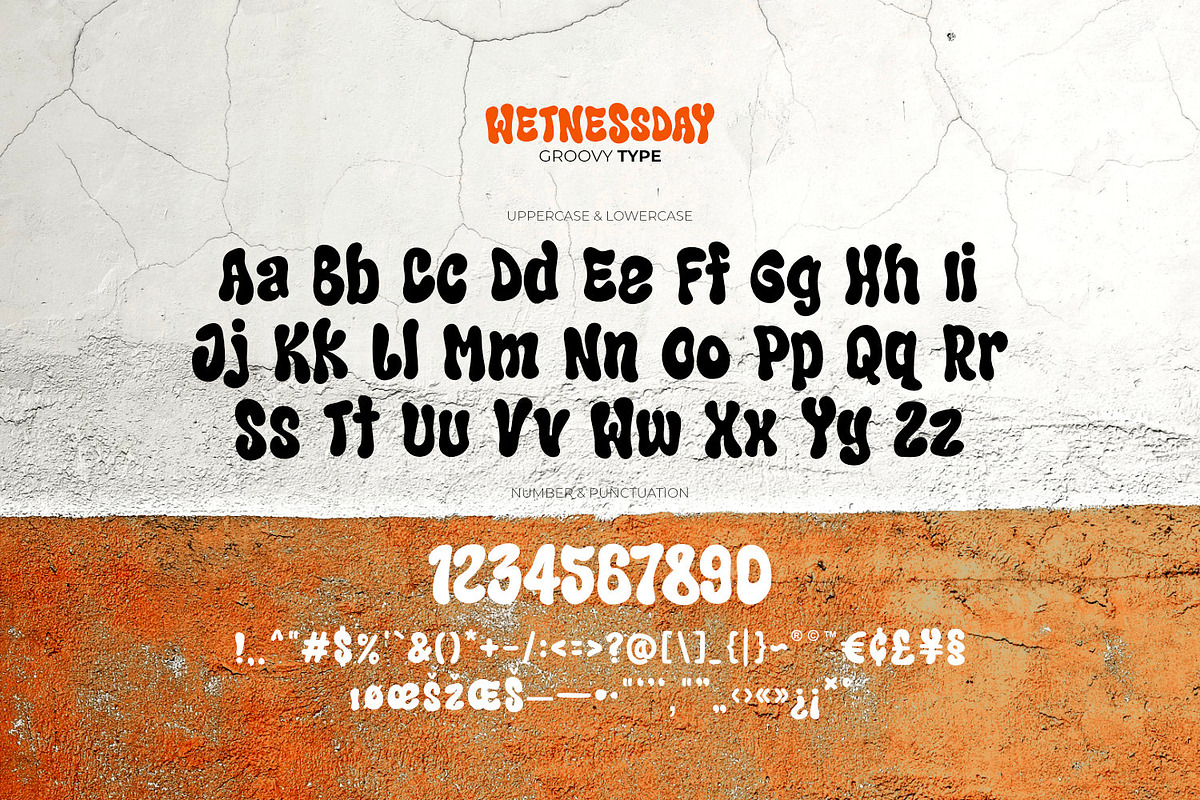 Wetnessday - Groovy Type, a Sans Serif Font by ikiiko (Photo 6 of 7)