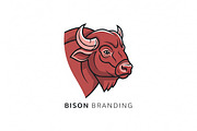 Red Bison Logo, a Branding & Logo Template by Logocreative (Thumbnail 1 of 2)