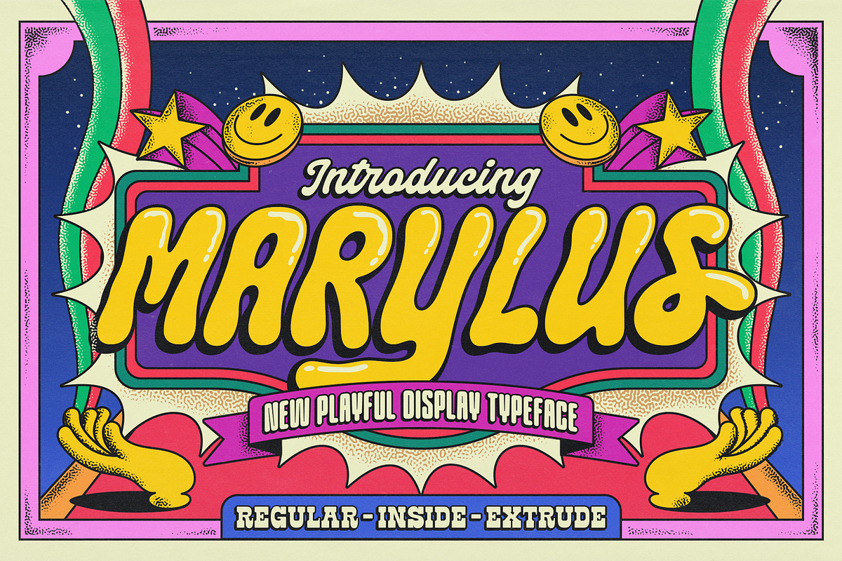 TNSC Marylus - Playful Display, a Sans Serif Font by The Native Saint Club (Photo 1 of 13)