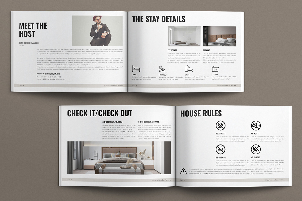 Digital Welcome Book Landscape, a Brochure Template by E-Type (Photo 3 of 7)