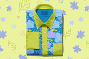 Hydrangeas floral vector pattern, a Pattern Graphic by Carpet Tapete Pretzel (Thumbnail 4 of 14)