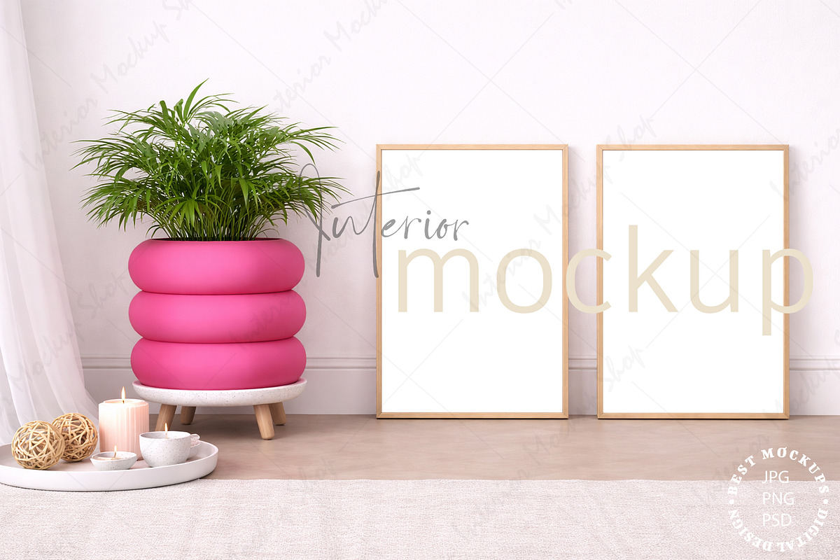 Frame Mockup Interior PSD JPG PNG, a Product Mockup by Mockup Shop (Photo 1 of 2)