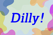 Dilly, a Slab Serif Font by Little Shop of Foo (Thumbnail 1 of 6)