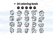 Cute Kawaii Books Characters, an Education Illustration by Palau (Thumbnail 11 of 12)