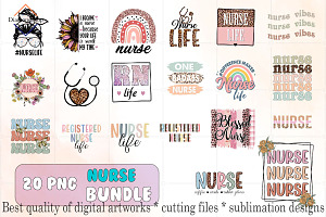 Nurse Bundle Sublimation Design