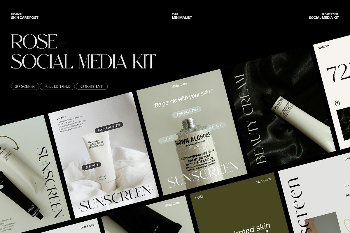 ROSE - Social Media Kit, a Social Media Template by Templeste (Photo 1 of 4)