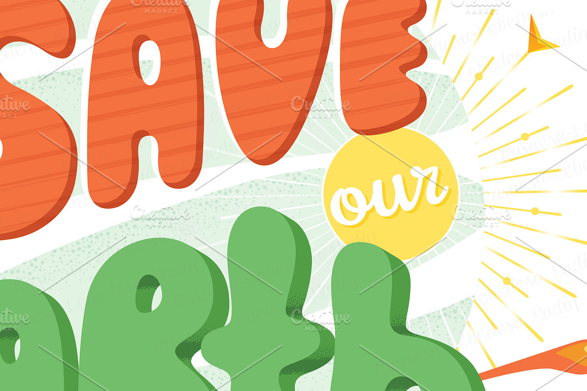 SET / 5 / Save our Earth. Planet day, a Healthcare Illustration by Nadin_Lebedeva (Photo 7 of 12)